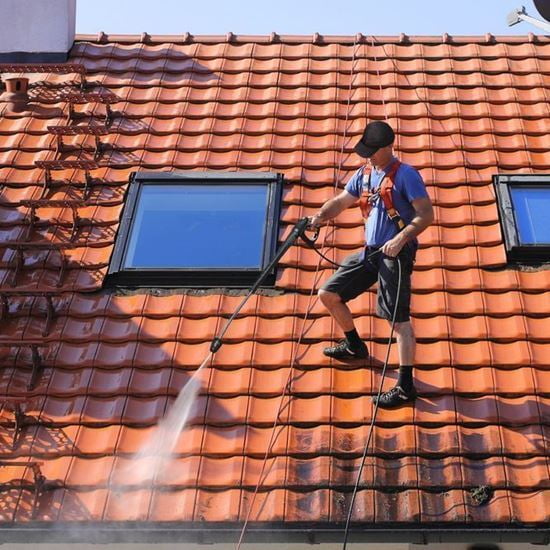 High Pressure Roof Cleaning